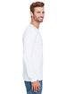 Anvil Adult Tri-Blend Long-Sleeve T-Shirt WHITE ModelSide
