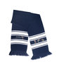 Prime Line Stripe Knit Scarf navy blue/ white DecoFront