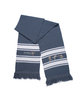 Prime Line Stripe Knit Scarf gray/ white DecoFront