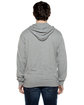 Beimar Drop Ship Unisex Jersey Long-Sleeve Full-Zip Hooded T-Shirt heather grey ModelBack