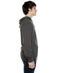 Beimar Drop Ship Unisex Jersey Long-Sleeve Full-Zip Hooded T-Shirt charcoal heather ModelSide