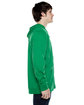 Beimar Drop Ship Unisex Jersey Long-Sleeve Full-Zip Hooded T-Shirt kelly green ModelSide
