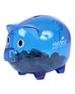 Prime Line Piggy Bank translucent blue DecoFront