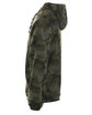 Burnside Men's  Polar Fleece Quarter-Zip Pullover green camo ModelSide