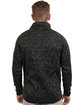 Burnside Men's Sweater Knit Jacket heather black ModelBack