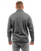 Burnside Men's Sweater Knit Jacket heather charcoal ModelBack