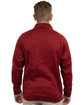 Burnside Men's Sweater Knit Jacket heather red ModelBack