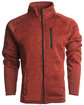Burnside Men's Sweater Knit Jacket heather red OFFront