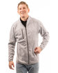 Burnside Men's Sweater Knit Jacket heather grey ModelQrt