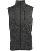 Burnside Men's Sweater Knit Vest heather charcoal OFFront
