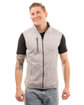 Burnside Men's Sweater Knit Vest heather grey ModelQrt