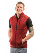 Burnside Men's Sweater Knit Vest heather red ModelQrt
