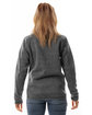 Burnside Ladies' Sweater Knit Jacket heather charcoal ModelBack