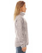 Burnside Ladies' Sweater Knit Jacket heather grey ModelSide