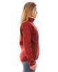 Burnside Ladies' Sweater Knit Jacket heather red ModelSide