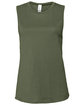 Bella + Canvas Ladies' Jersey Muscle Tank military green FlatFront