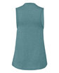 Bella + Canvas Ladies' Jersey Muscle Tank hthr deep teal OFBack