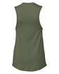 Bella + Canvas Ladies' Jersey Muscle Tank military green OFBack