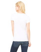 Bella + Canvas Ladies' Jersey Short-Sleeve V-Neck T-Shirt white ModelBack
