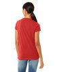Bella + Canvas Ladies' Jersey Short-Sleeve V-Neck T-Shirt red ModelBack