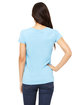 Bella + Canvas Ladies' Jersey Short-Sleeve V-Neck T-Shirt ocean blue ModelBack