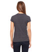 Bella + Canvas Ladies' Jersey Short-Sleeve V-Neck T-Shirt dark gry heather ModelBack