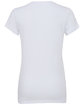 Bella + Canvas Ladies' Jersey Short-Sleeve V-Neck T-Shirt white FlatBack