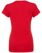 Bella + Canvas Ladies' Jersey Short-Sleeve V-Neck T-Shirt red FlatBack