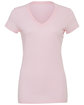 Bella + Canvas Ladies' Jersey Short-Sleeve V-Neck T-Shirt pink FlatFront