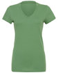 Bella + Canvas Ladies' Jersey Short-Sleeve V-Neck T-Shirt leaf FlatFront