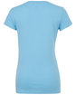 Bella + Canvas Ladies' Jersey Short-Sleeve V-Neck T-Shirt ocean blue OFBack