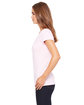Bella + Canvas Ladies' Jersey Short-Sleeve V-Neck T-Shirt pink ModelSide