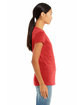 Bella + Canvas Ladies' Jersey Short-Sleeve V-Neck T-Shirt red ModelSide