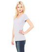 Bella + Canvas Ladies' Jersey Short-Sleeve V-Neck T-Shirt athletic heather ModelSide