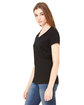 Bella + Canvas Ladies' Jersey Short-Sleeve V-Neck T-Shirt  ModelSide