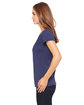 Bella + Canvas Ladies' Jersey Short-Sleeve V-Neck T-Shirt navy ModelSide