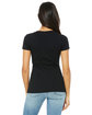 Bella + Canvas Ladies' Jersey Short-Sleeve Deep V-Neck T-Shirt  ModelBack