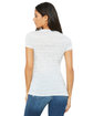 Bella + Canvas Ladies' Jersey Short-Sleeve Deep V-Neck T-Shirt white marble ModelBack