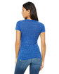 Bella + Canvas Ladies' Jersey Short-Sleeve Deep V-Neck T-Shirt true royal mrble ModelBack