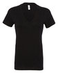 Bella + Canvas Ladies' Jersey Short-Sleeve Deep V-Neck T-Shirt  OFFront