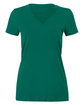 Bella + Canvas Ladies' Jersey Short-Sleeve Deep V-Neck T-Shirt kelly OFFront