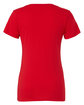 Bella + Canvas Ladies' Jersey Short-Sleeve Deep V-Neck T-Shirt red OFBack