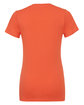 Bella + Canvas Ladies' Jersey Short-Sleeve Deep V-Neck T-Shirt coral OFBack