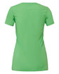 Bella + Canvas Ladies' Jersey Short-Sleeve Deep V-Neck T-Shirt neon green OFBack