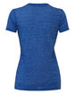 Bella + Canvas Ladies' Jersey Short-Sleeve Deep V-Neck T-Shirt true royal mrble OFBack