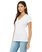 Bella + Canvas Ladies' Jersey Short-Sleeve Deep V-Neck T-Shirt ash ModelQrt