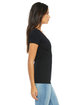 Bella + Canvas Ladies' Jersey Short-Sleeve Deep V-Neck T-Shirt  ModelSide