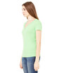 Bella + Canvas Ladies' Jersey Short-Sleeve Deep V-Neck T-Shirt neon green ModelSide
