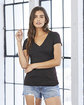 Bella + Canvas Ladies' Jersey Short-Sleeve Deep V-Neck T-Shirt  Lifestyle