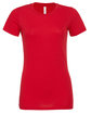 Bella + Canvas Ladies' Relaxed Jersey Short-Sleeve T-Shirt RED FlatFront